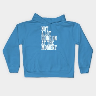 not a lot going on at the moment Kids Hoodie